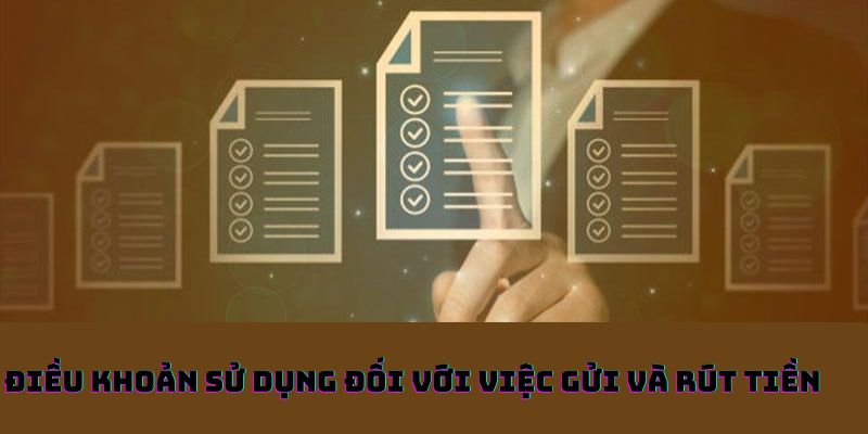 Điều khoản sử dụng đối với việc gửi và rút tiền 